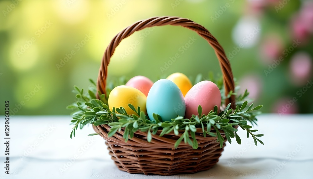 Naklejka premium Happy Easter illustration