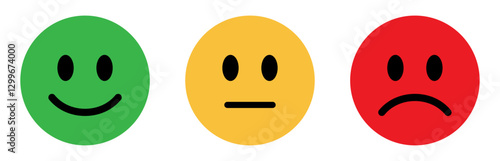 emoji icon set, happy, bad and nutral emiji set, icons, symbols.