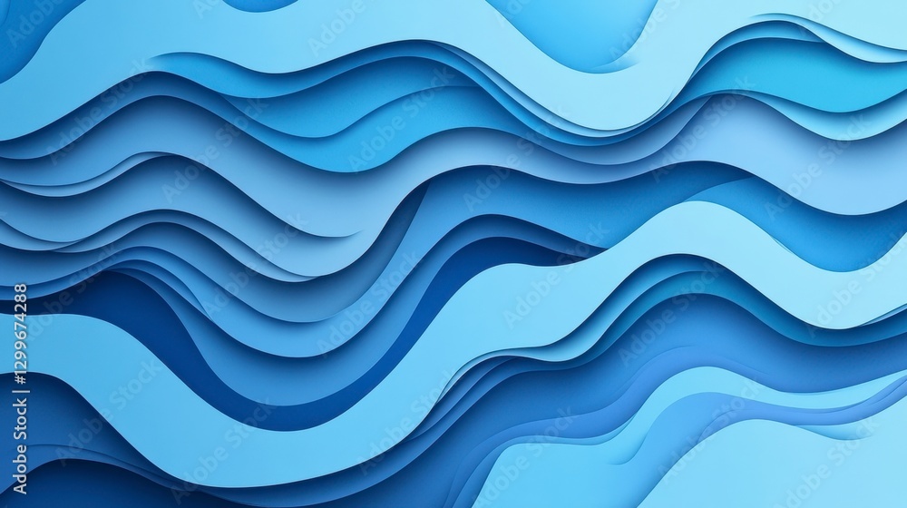 Blue Wave Abstract Paper Texture Blue Wave Abstract Paper Texture