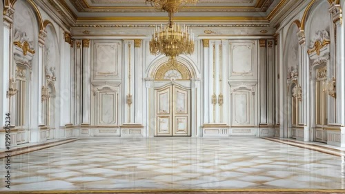 Grand Palace Interior: Opulent Ballroom Design