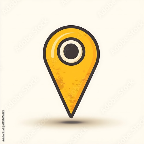 Yellow location pin icon Free Download Yellow location pin icon - GFXLoad