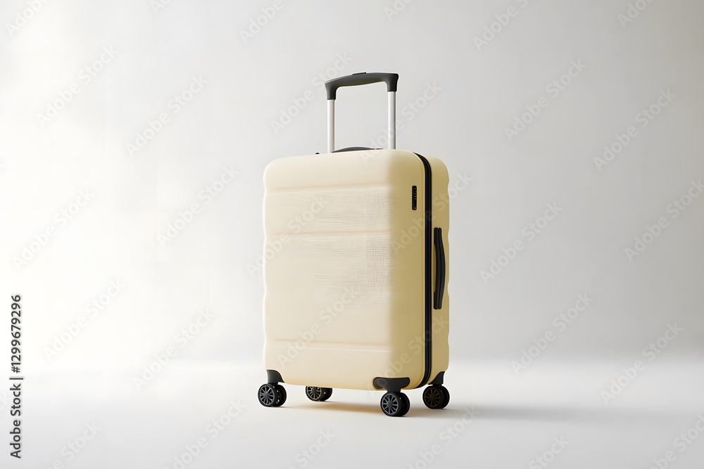 Realistic Suitcase AI Art Isolated On Clean Background Realistic Suitcase AI Art Isolated On Clean Background
