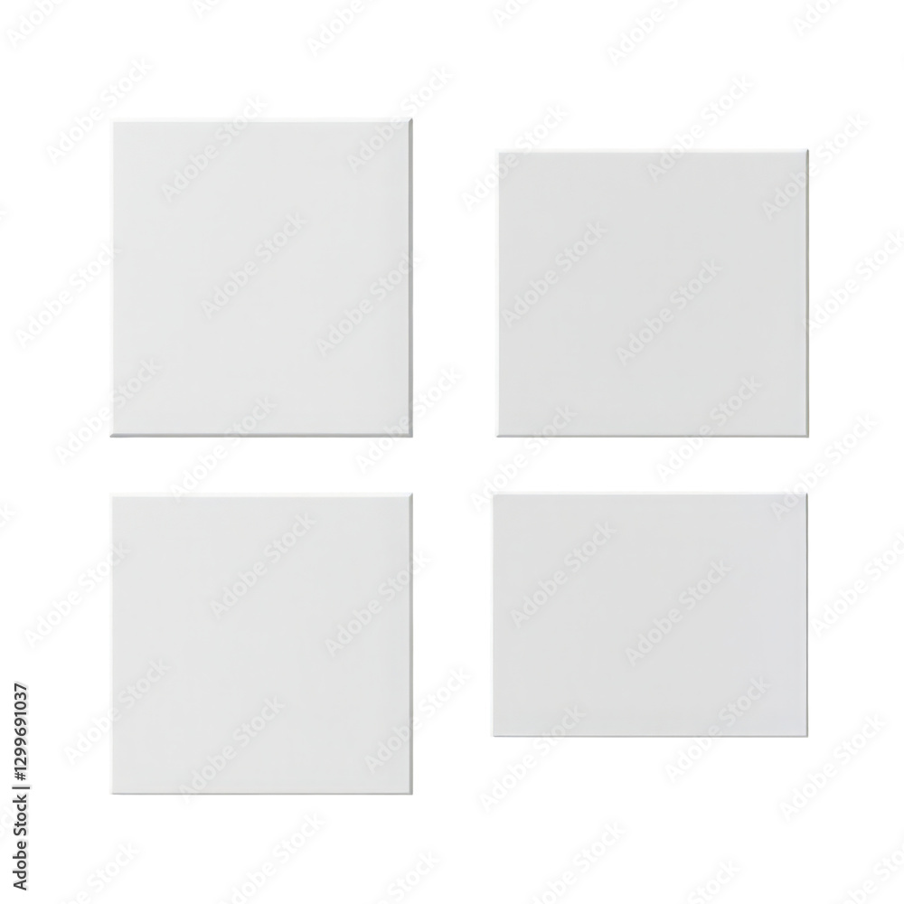 Minimalist layout of four clean square elements for graphic design purposes Minimalist layout of four clean square elements for graphic design purposes