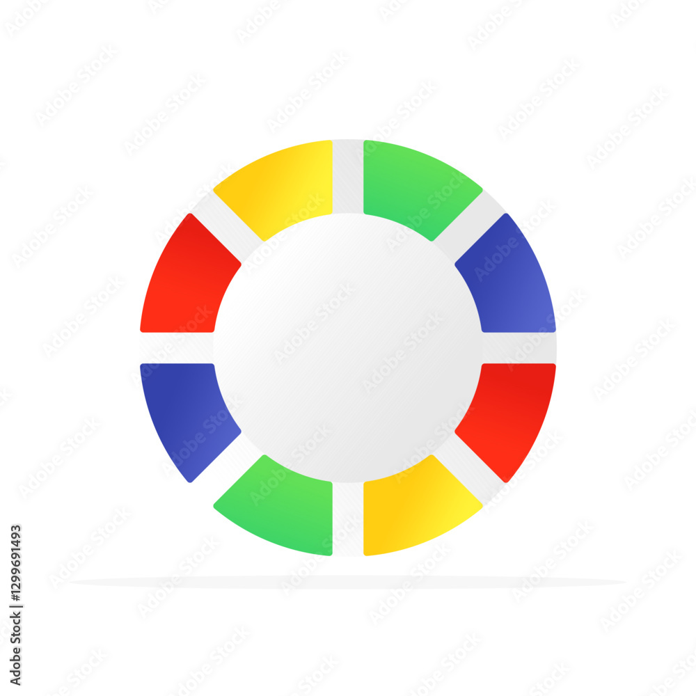 division circle icon dividing circle sign, colored flat vector. modern and minimalist design division circle icon dividing circle sign, colored flat vector. modern and minimalist design