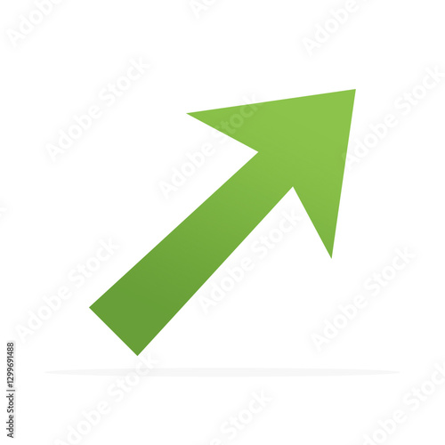 up arrow icon, colored flat vector. modern and minimalist design