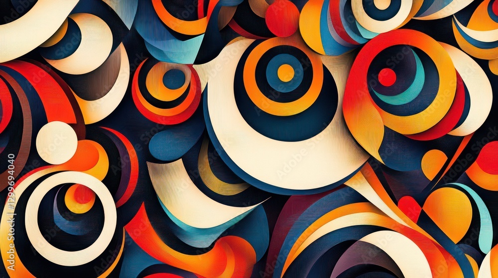 Fototapeta premium Abstract colorful swirl pattern background.