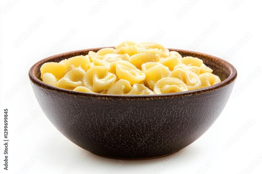 Golden pasta shells in rustic bowl inviting culinary delight Italian comfort food preparation Golden pasta shells in rustic bowl inviting culinary delight Italian comfort food preparation