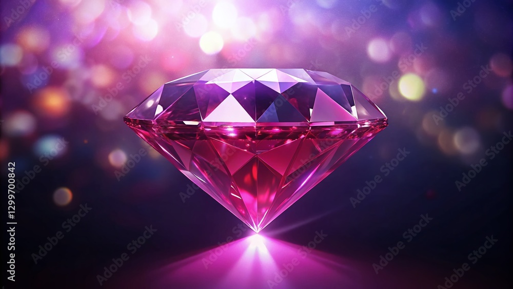 Sparkling Pink Diamond Gemstone Macro Shot, High-Resolution Jewelry Photography Sparkling Pink Diamond Gemstone Macro Shot, High-Resolution Jewelry Photography