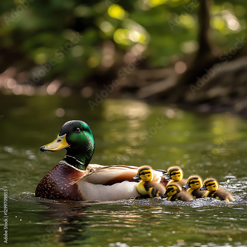 duck and ducklings