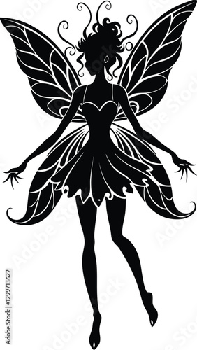 fairy silhouette illustration