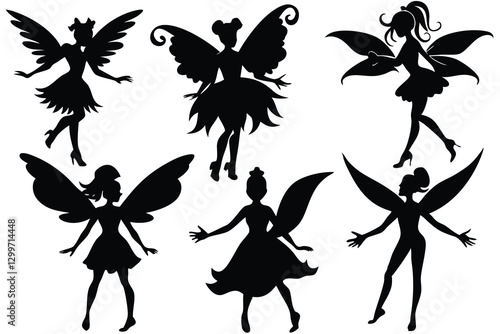 fairy silhouette Vector