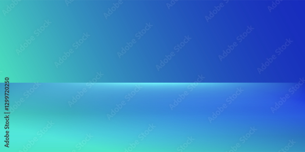 Blue-green gradient studio room, abstract background pattern, walls and floor reflect neon lights, dark tones and feel speed of digital technology connected blue-green background. Future technology. Blue-green gradient studio room, abstract background pattern, walls and floor reflect neon lights, dark tones and feel speed of digital technology connected blue-green background. Future technology.