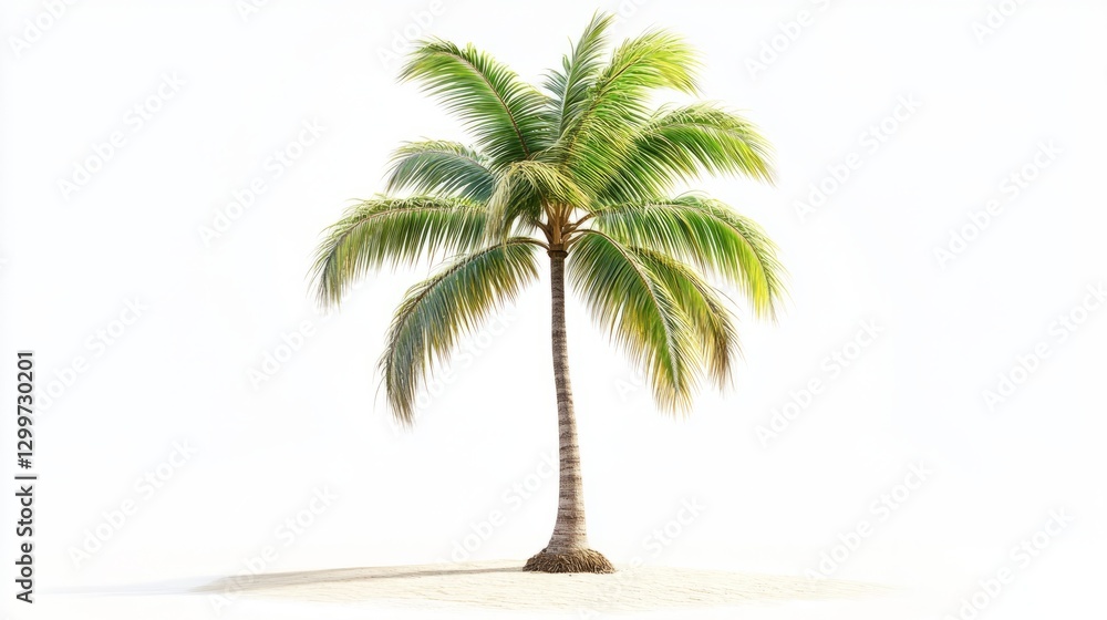 Fototapeta premium Tropical Beach Palm Overview with Tropical with Palm