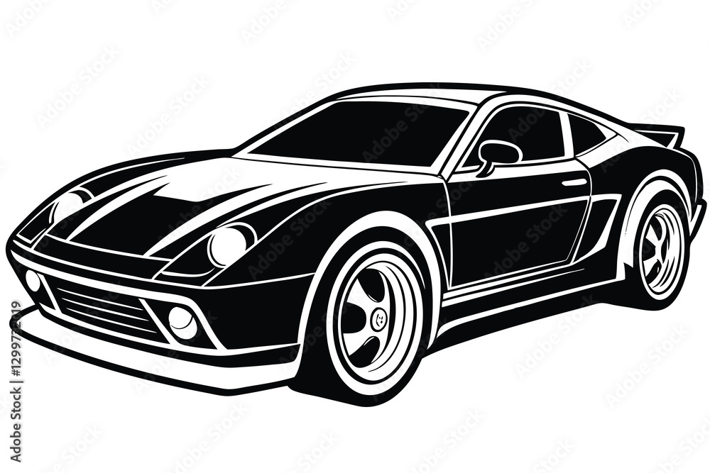 Fototapeta premium HighSpeed Racing Car Vector Design