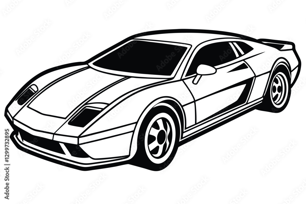 Fototapeta premium HighSpeed Racing Car Vector Design