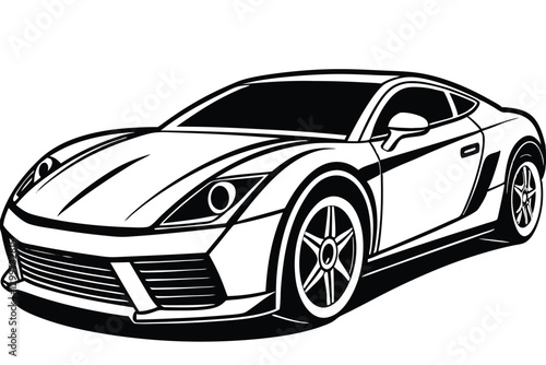 HighSpeed Racing Car Vector Design