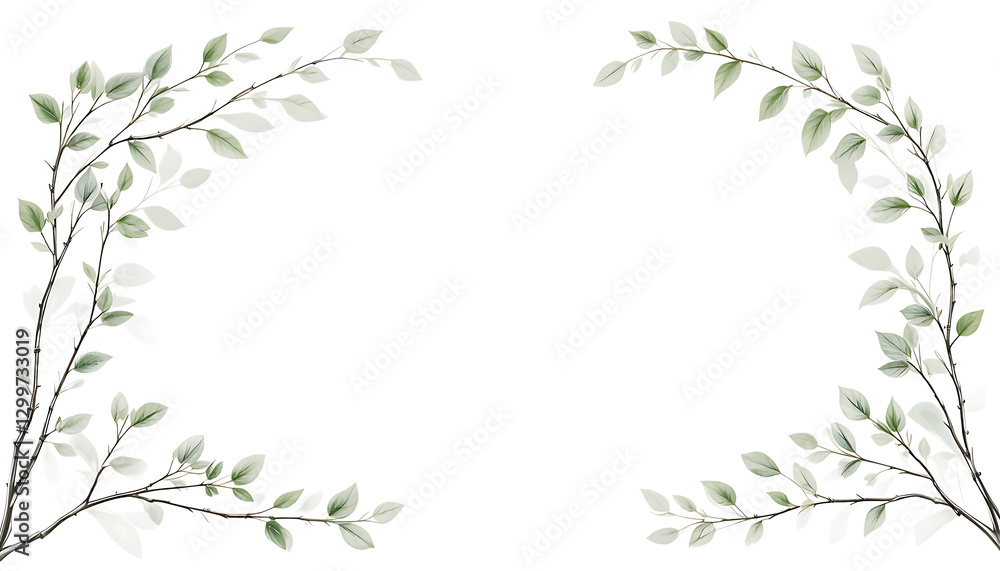 frame of green grass leave frame of green grass leave