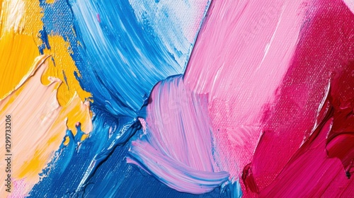 Vivid Abstract Artwork with Gradient and Blurs