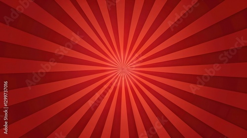 Intense Red Sunburst Background Texture