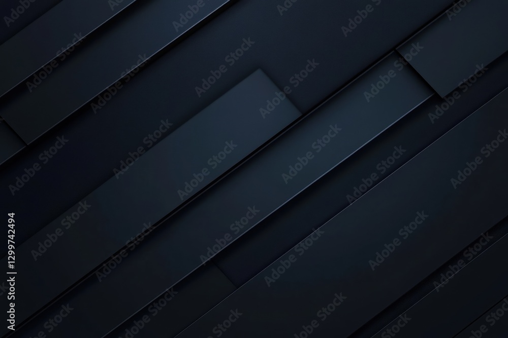 Dark diagonal rectangular layers create an abstract geometric composition Dark diagonal rectangular layers create an abstract geometric composition