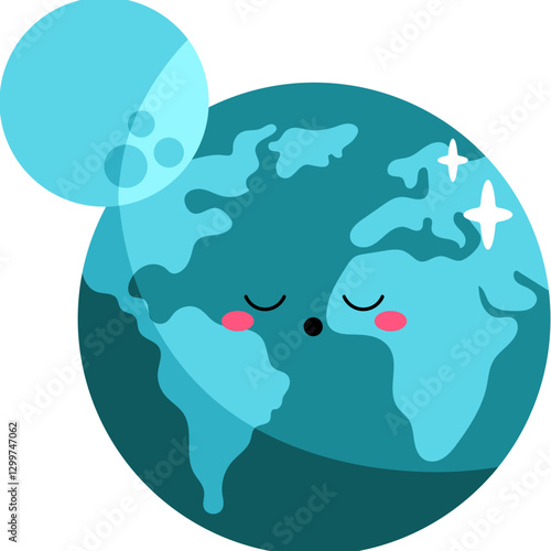 Environment kawai icon elements 
