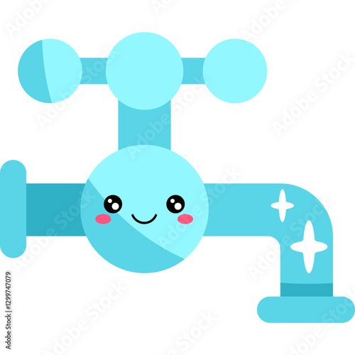 Environment kawai icon elements 