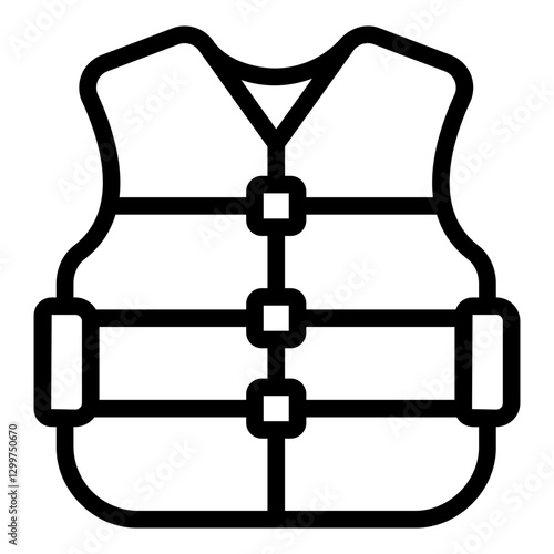 life vest Line Icon