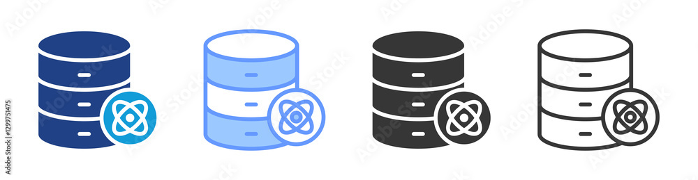 Data Science icon set multiple style collection Data Science icon set multiple style collection