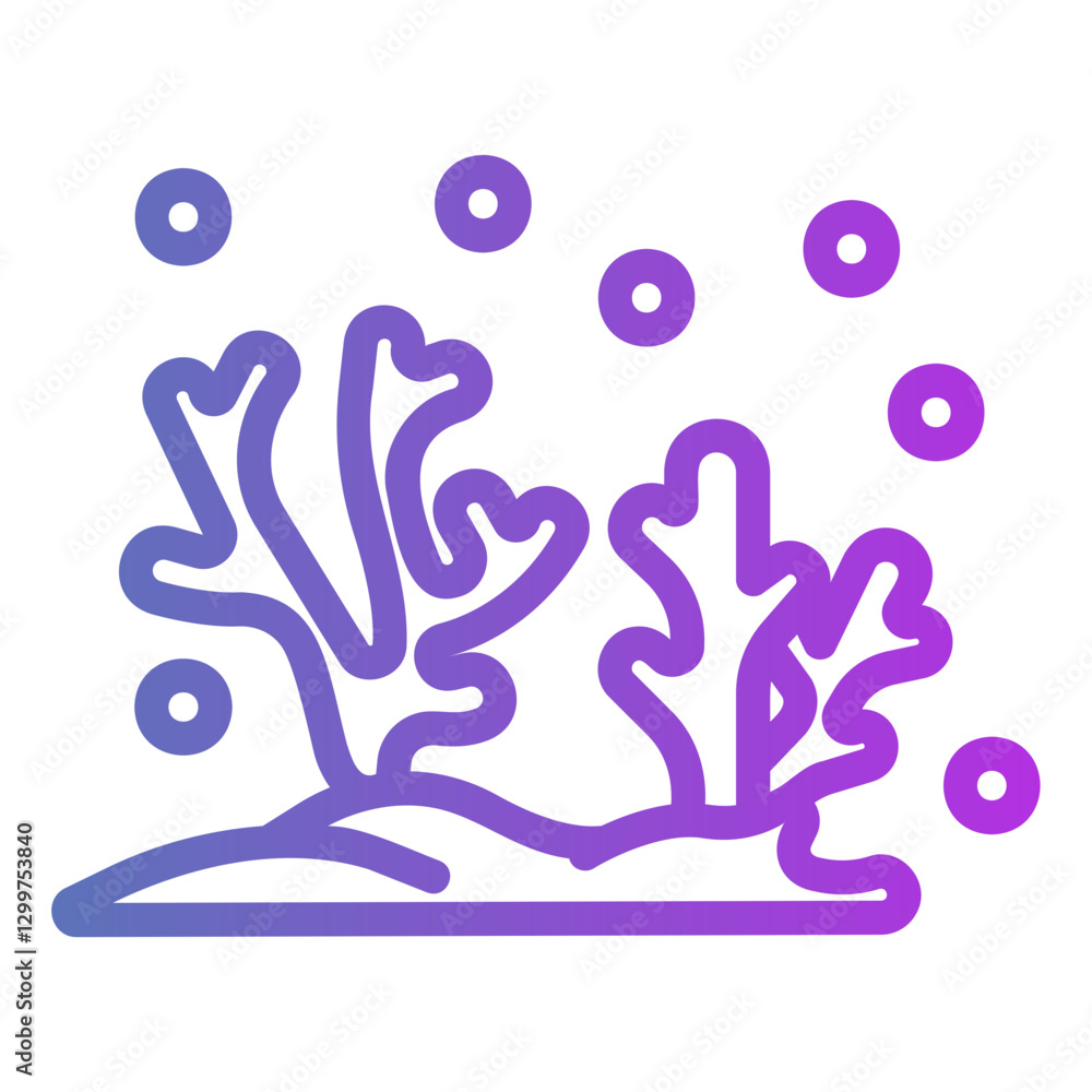Obraz premium coral Gradient icon