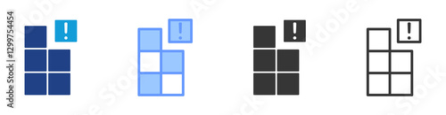 Outlier icon set multiple style collection