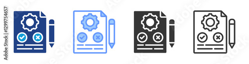 Testing icon set multiple style collection