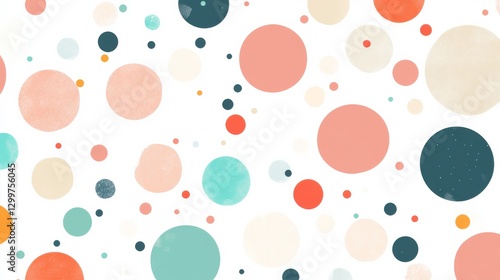 Stylish Minimalist Pattern with Bright Colors