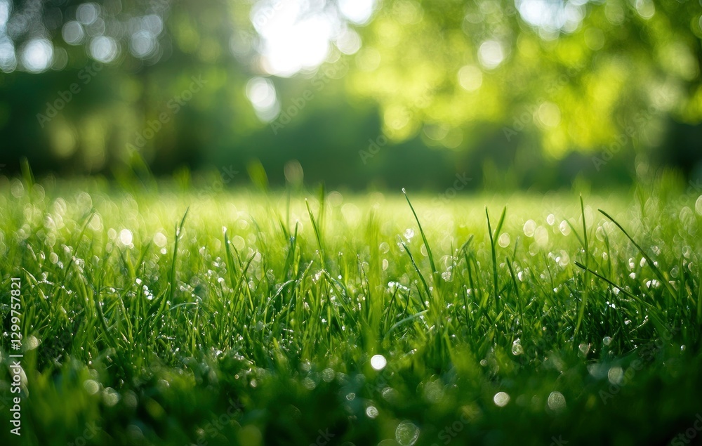 Beautiful blurred background of a lush green grass meadow. Lovely nature, spring and summer concept. Close-up of a freshly cut green grass field with a bokeh effect Beautiful blurred background of a lush green grass meadow. Lovely nature, spring and summer concept. Close-up of a freshly cut green grass field with a bokeh effect