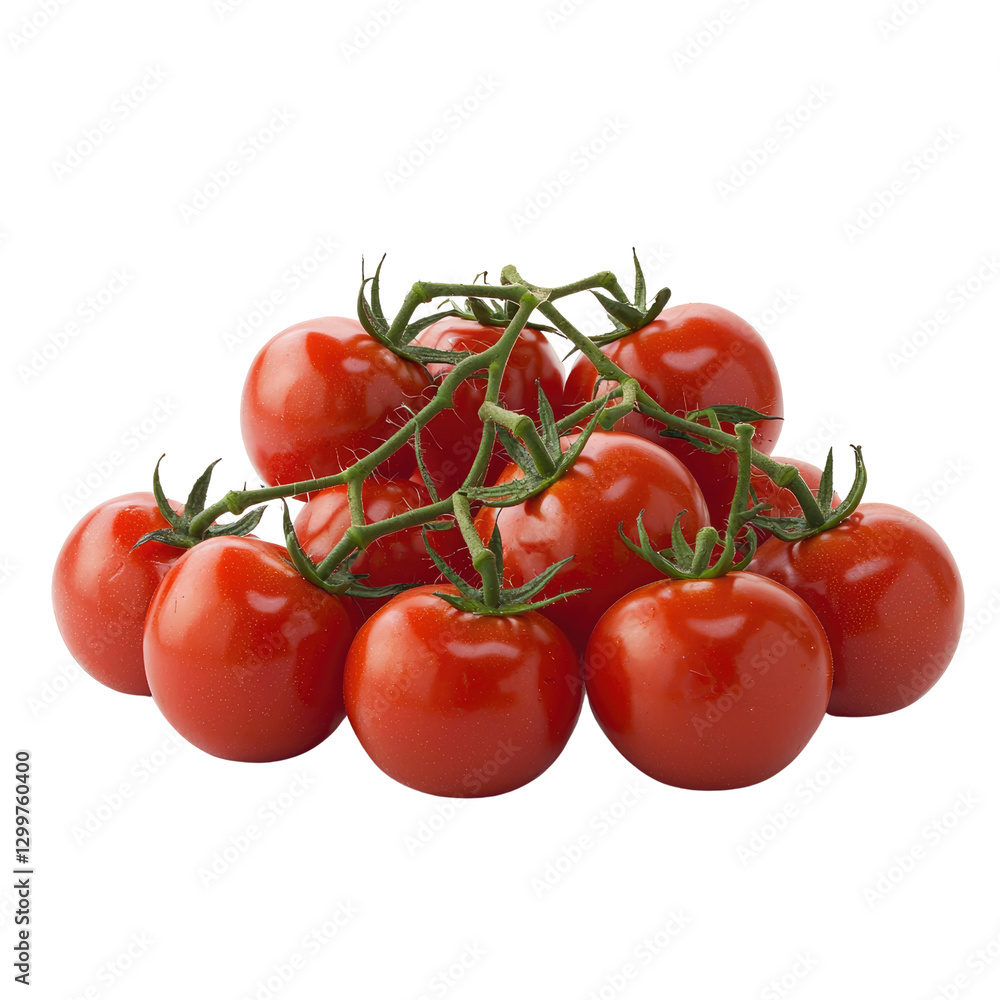 Fresh Red Tomatoes Piled Together on a White Background Ideal for Healthy Cooking and Culinary Use Fresh Red Tomatoes Piled Together on a White Background Ideal for Healthy Cooking and Culinary Use