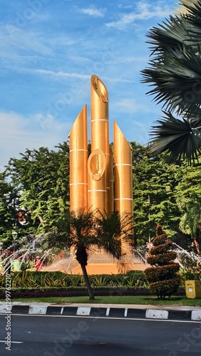 Canvas Print modern building in surabaya city
