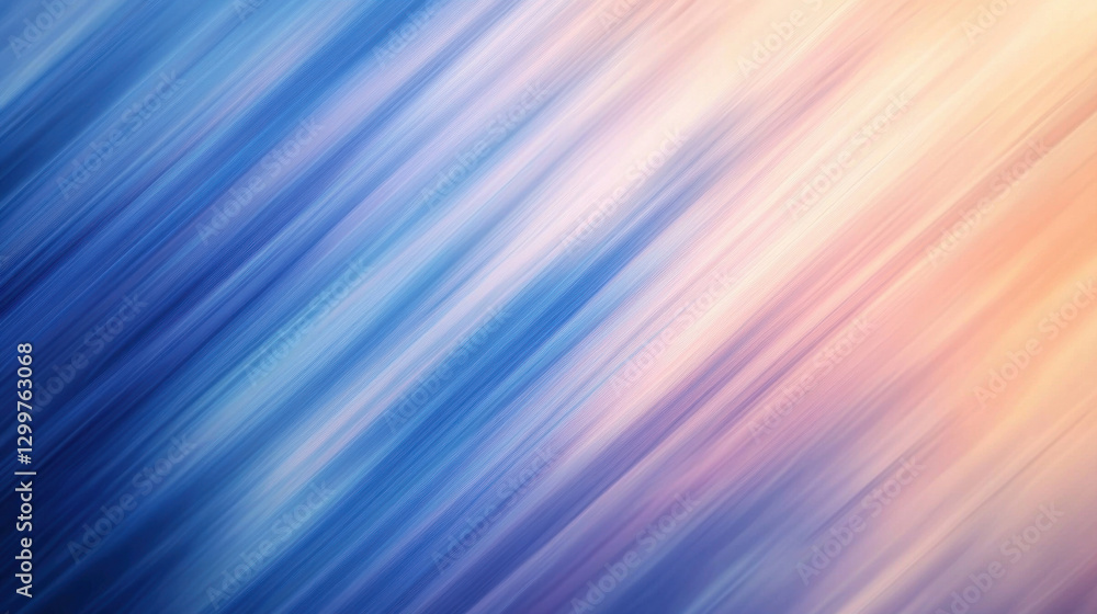 A stunning digital creation displaying intersecting diagonal bands of light, carefully blended in soft sky blues, warm peach tones A stunning digital creation displaying intersecting diagonal bands of light, carefully blended in soft sky blues, warm peach tones