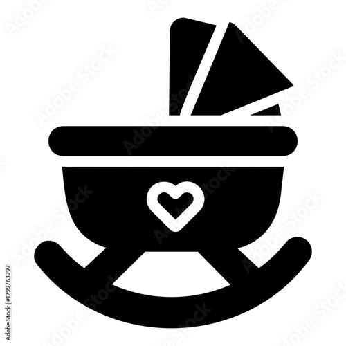 swinging cradle Solid icon