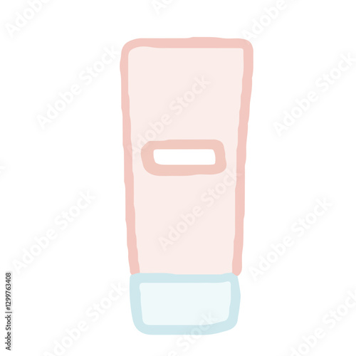 Skincare tube pastel - Cleancers Exfoliants Serums essences Toner moisturizers Sunscreen