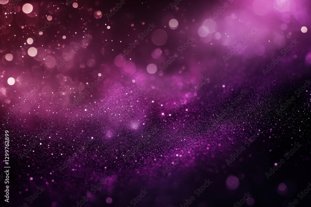 Abstract magenta and purple glitter effect against a dark backdrop Abstract magenta and purple glitter effect against a dark backdrop