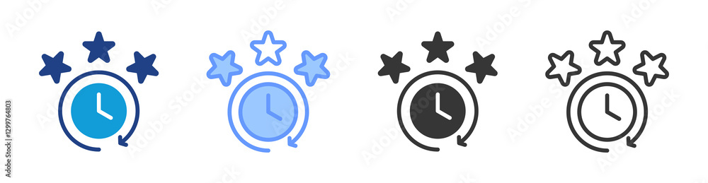 Experience icon set multiple style collection Experience icon set multiple style collection