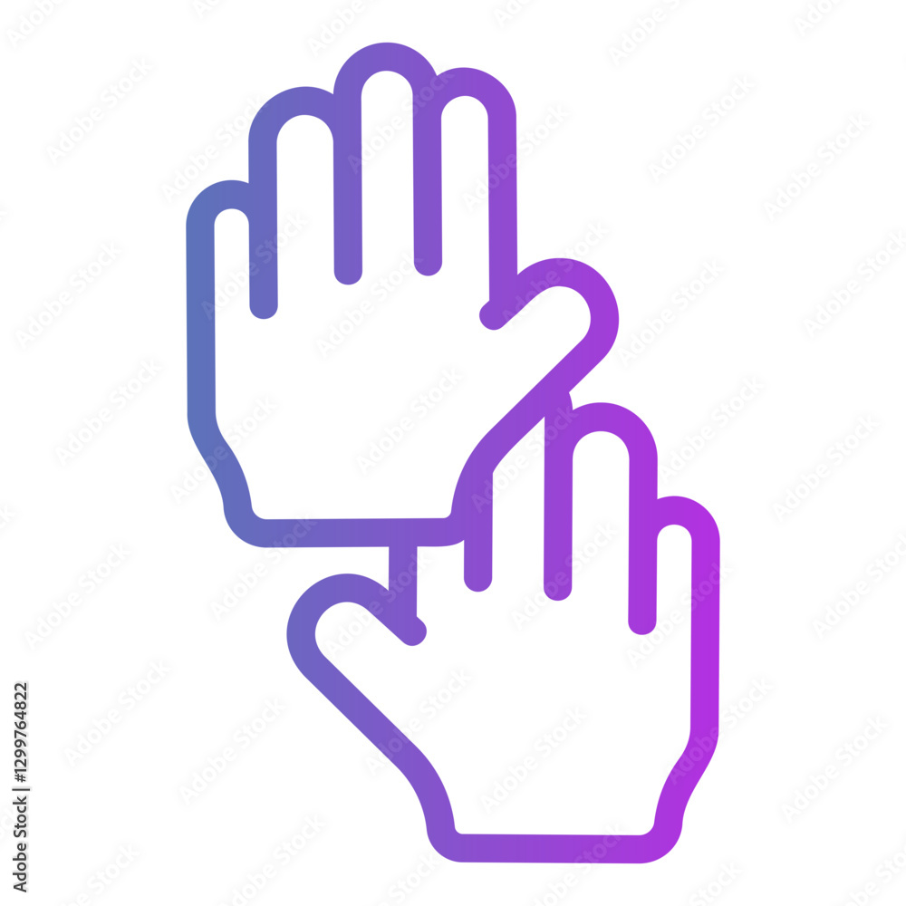 child hand Gradient icon child hand Gradient icon