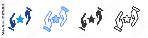 Finesse icon set multiple style collection