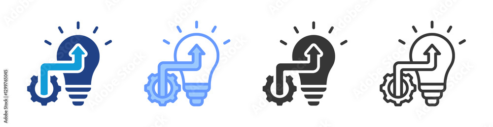 Technique icon set multiple style collection Technique icon set multiple style collection