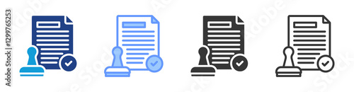 Licensing icon set multiple style collection