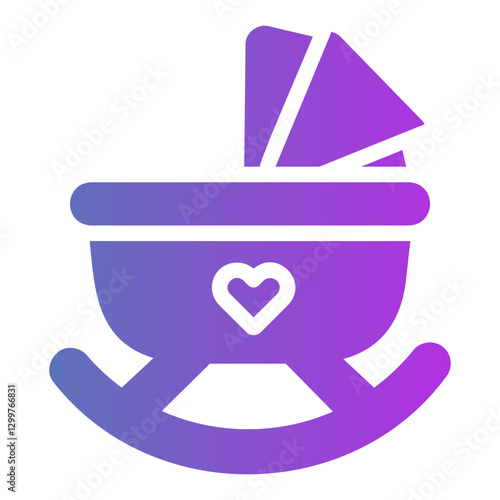 swinging cradle Gradient icon