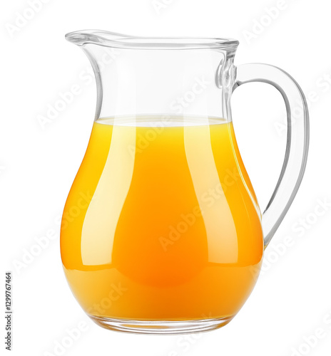 High-Quality PNG orange juice pitcher isolated on white background
