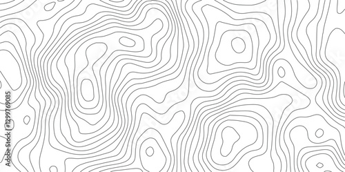 Abstract topographic contours map background .Topographic background and texture, monochrome image. Topography and geography map grid abstract backdrop. Business concept. Topography map concept.

