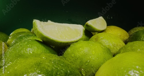 A Colorful Array of Fresh Citrus Fruits, Limes and Lemons for Culinary Use