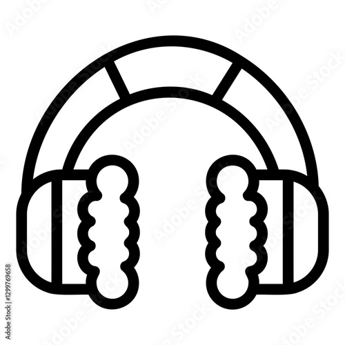 earmuff Line Icon