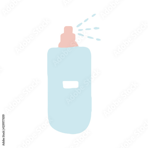 Skincare bottle spray Flat Design - Cleancers Exfoliants Serums essences Toner moisturizer